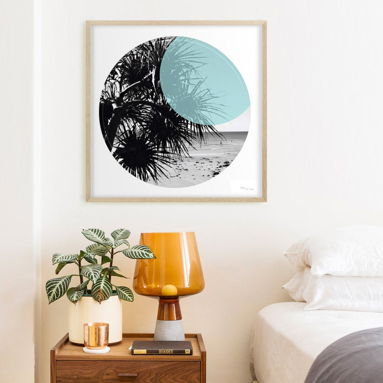 Crescent Coast Circle Print
