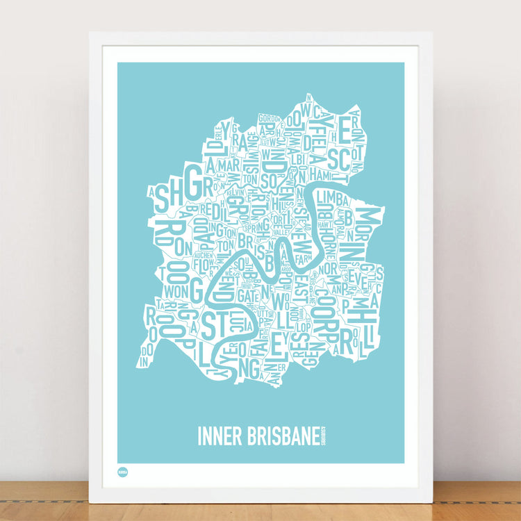 Inner Brisbane in Ocean Blue