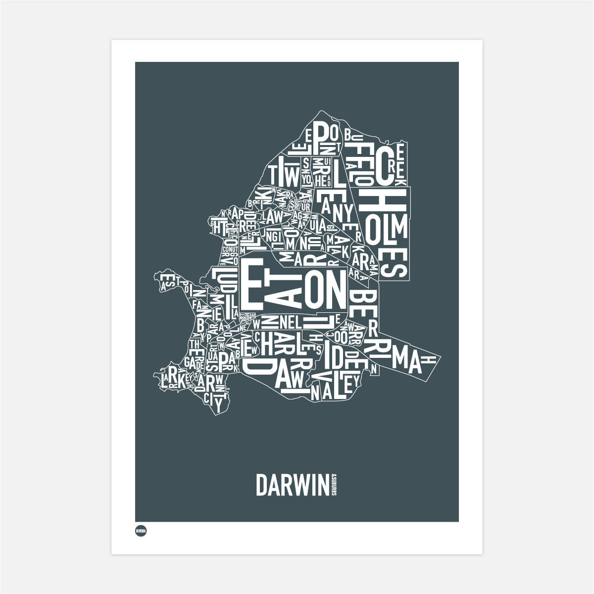 Burbia Darwin Type Map
