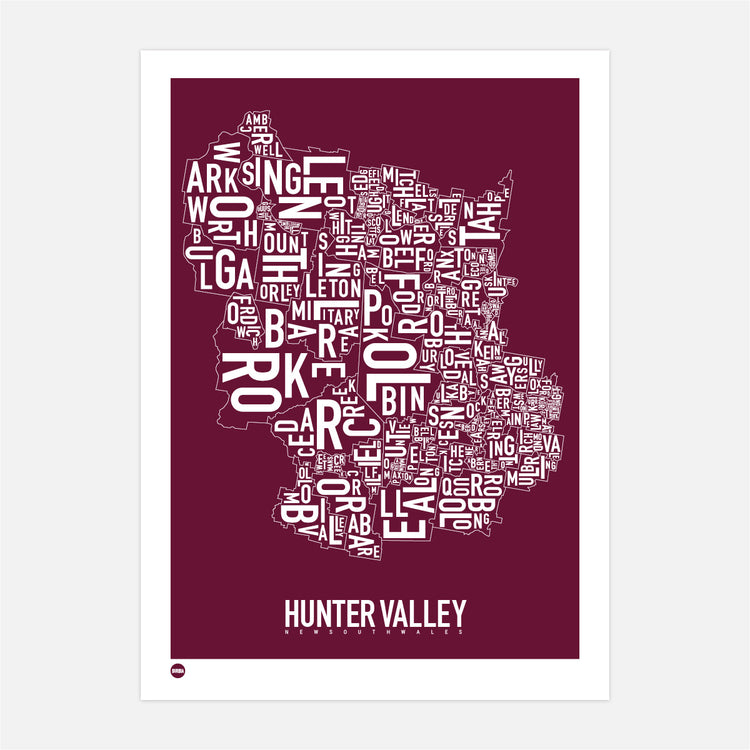 Hunter Valley Type Map