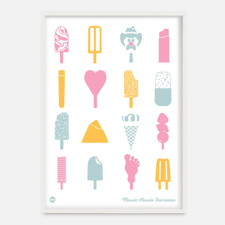 Classic Aussie Icecreams Print