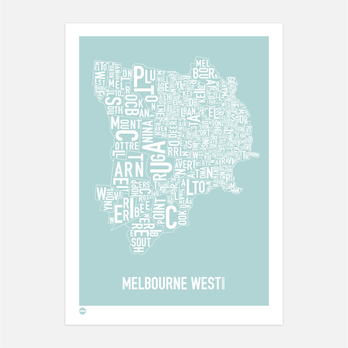 Burbia Melbourne West Type Map
