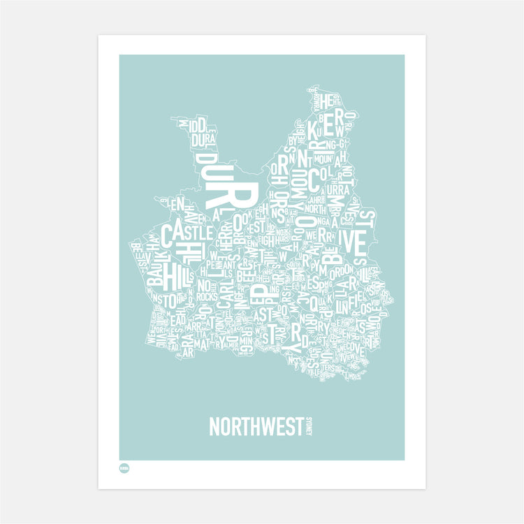 North West Sydney Type Map