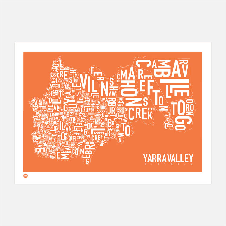 Burbia Yarra Valley Type Map