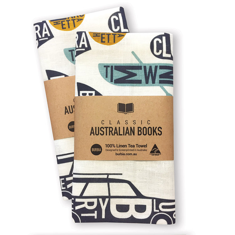 Classic Australian Books Tea Towel