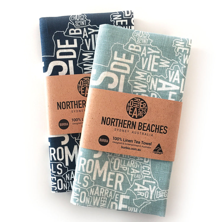 Sydney Northern Beaches Tea Towel