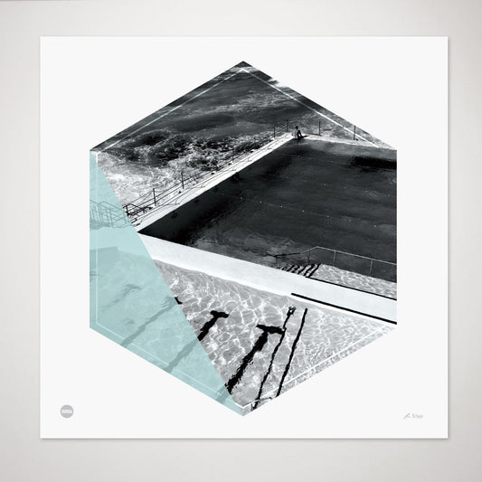 Burbia Bondi Icebergs Ltd Edition Circle Print