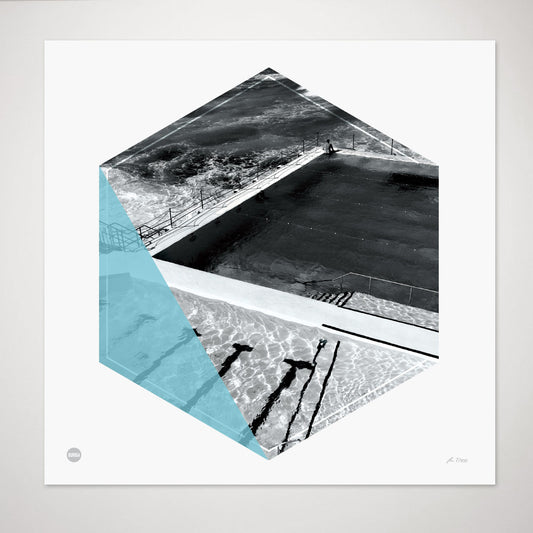 Burbia Bondi Icebergs Ltd Edition Circle Print