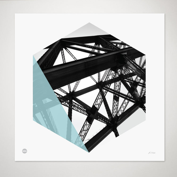 Burbia Harbour Bridge Limited Edition Skyline Print