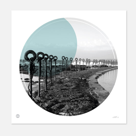 Ocean Baths Circle Print