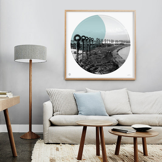 Ocean Baths Circle Print