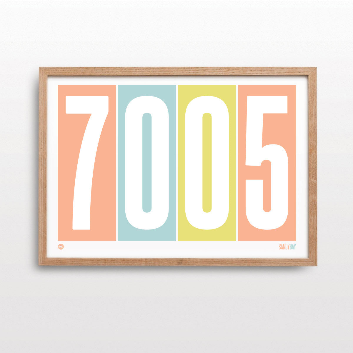 Burbia Tropical Postcode Print