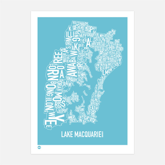 Lake Macquarie in Ocean Blue