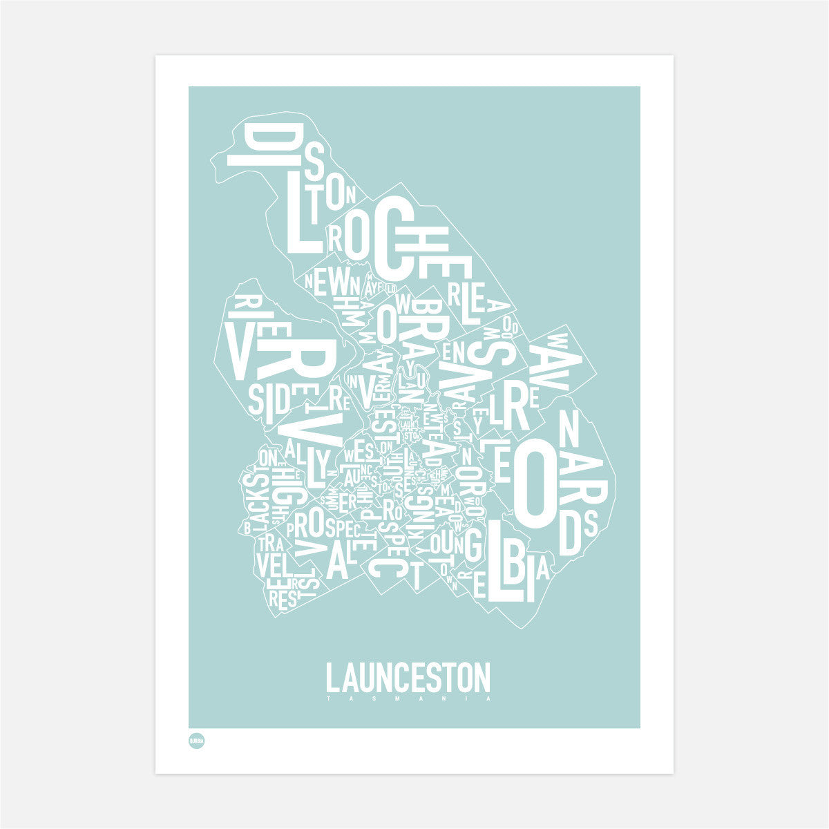 Burbia Launceston Type Map