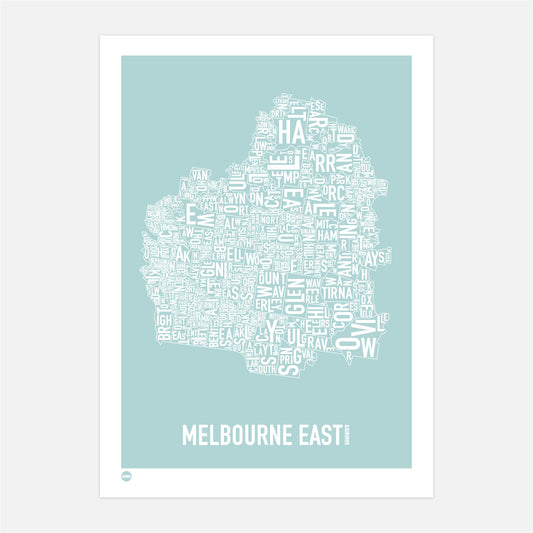 Melbourne East in Duck Egg Blue