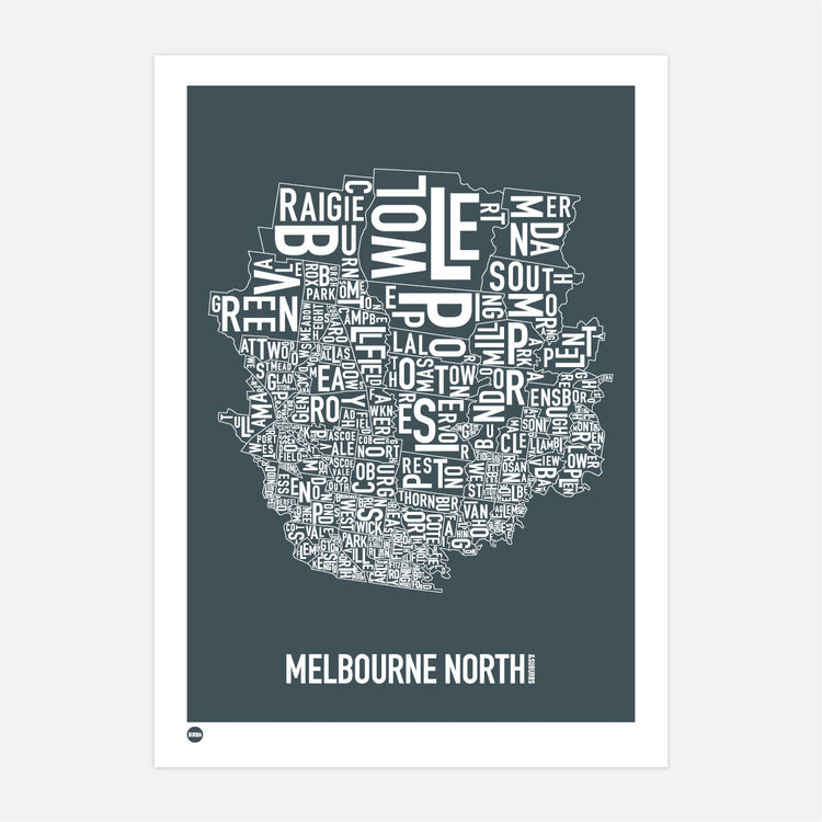 Burbia Melbourne North Type Map