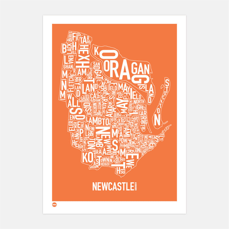 Burbia Newcastle Type Print