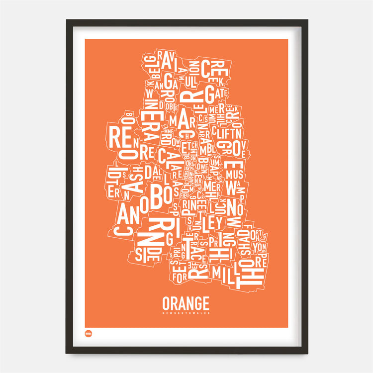 Orange Type Map