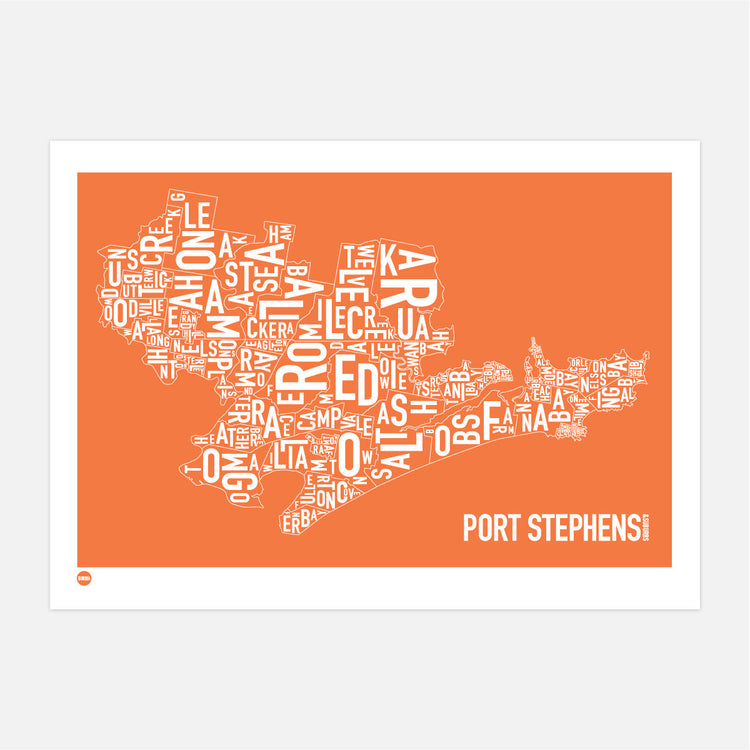 Port Stephens Type Map