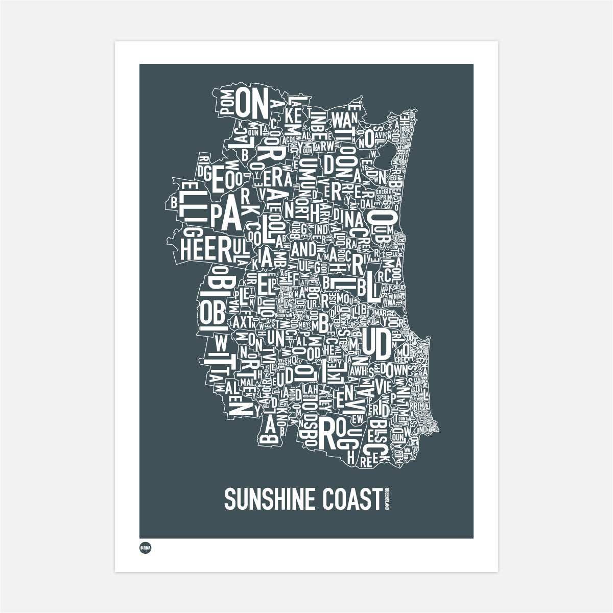 Burbia Sunshine Coast Type Map