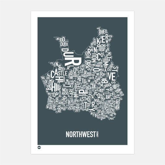 North West Sydney Type Map