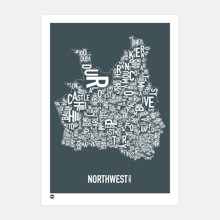 North West Sydney Type Map