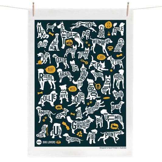 Dog Lovers Tea Towel