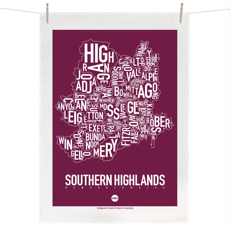 Southern Highlands Tea Towel