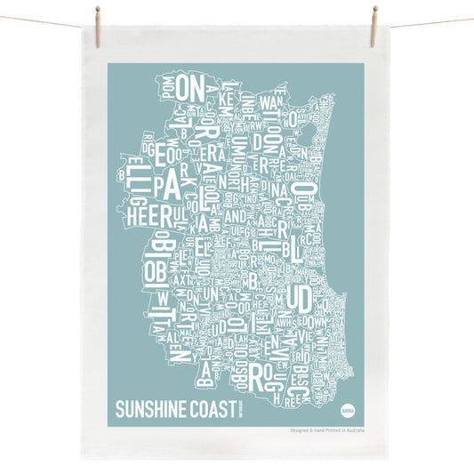 Sunshine Coast Tea Towel